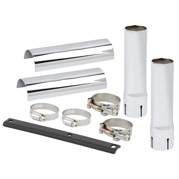 Exhaust Extensions Kit Chrome, 1, nordicamoto.ro