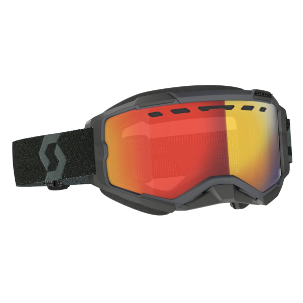 Scott Goggle Fury Snow Cross black enhancer red chrome, 1, nordicamoto.ro
