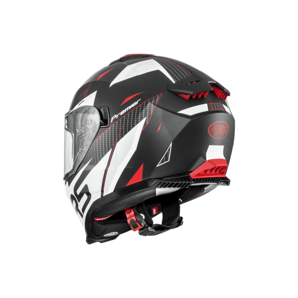 Casca Premier Typhoon RS 2BM bukósisak, piros/fehér/fekete, XS, 6, nordicamoto.ro