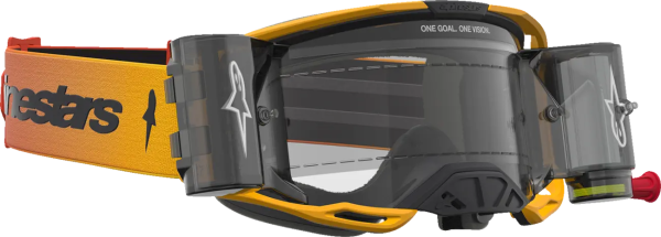 Alpinestars Vision 8 Amber Roll-Off védőszemüveg – Sárga/Piros/Fekete/Átlátszó lencse, 3, nordicamoto.ro