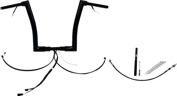 Plug & Play Ez Install 1-1/2(r) Flat Top Handlebar Kit Black, 1, nordicamoto.ro