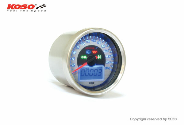 D64 Speedometer Black, Blue, Red, White, 2, nordicamoto.ro