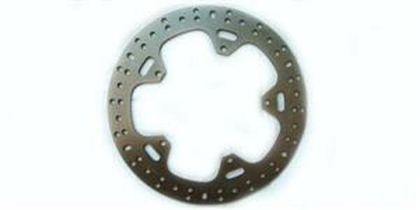 Round Hpsr Solid Brake Rotor Silver, Stainless Steel, 1, nordicamoto.ro