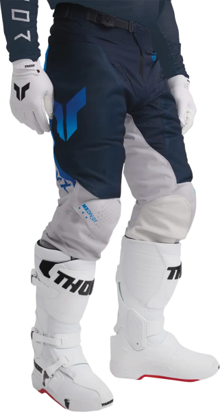 Pantaloni Thor Launchmode Air Raptor Gri/Albastru 28, 6, nordicamoto.ro