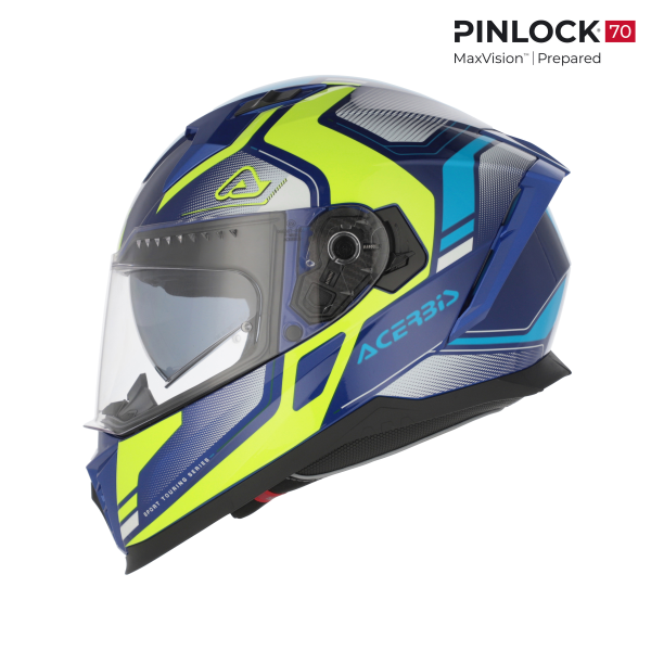 Acerbis X-Way Graphic kék/sárga sisak, XL, 1, nordicamoto.ro