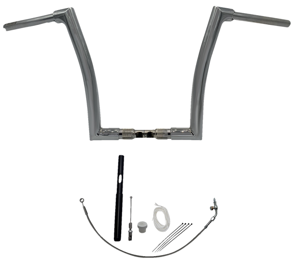1-1/2(r) Ez Install Flat Top Handlebar Kit Silver, 2, nordicamoto.ro