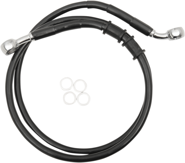 Extended Length Brake Line Black, Vinyl Coated Oversize [+152 mm (6'')], 1, nordicamoto.ro