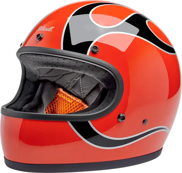 Gringo Flames Helmet Orange  XS, 1, nordicamoto.ro