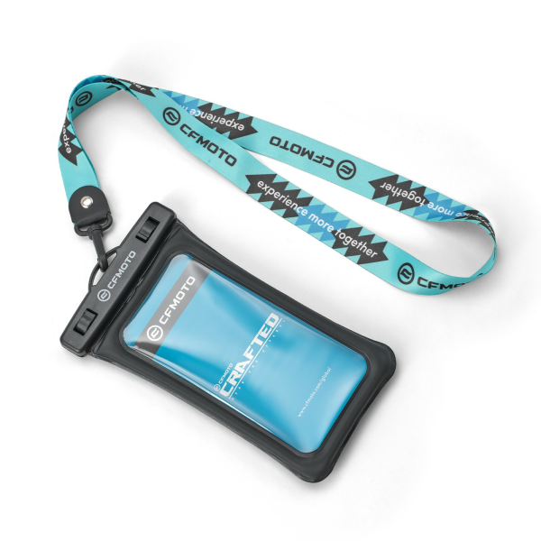 HUSĂ TELEFON IMPERMEABILĂ CFMOTO CU ȘNUR TEXTIL – NEGRU, 1, nordicamoto.ro
