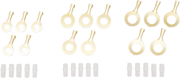 Eyelet Terminal Set Silver, 1, nordicamoto.ro