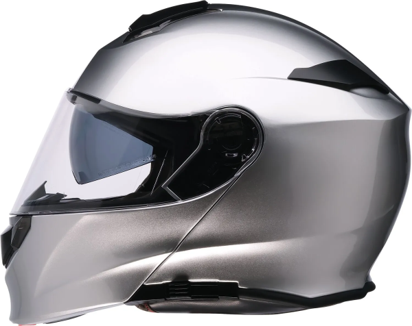 Solaris 2.0 Solid Silver XL felhajtható sisak, 1, nordicamoto.ro