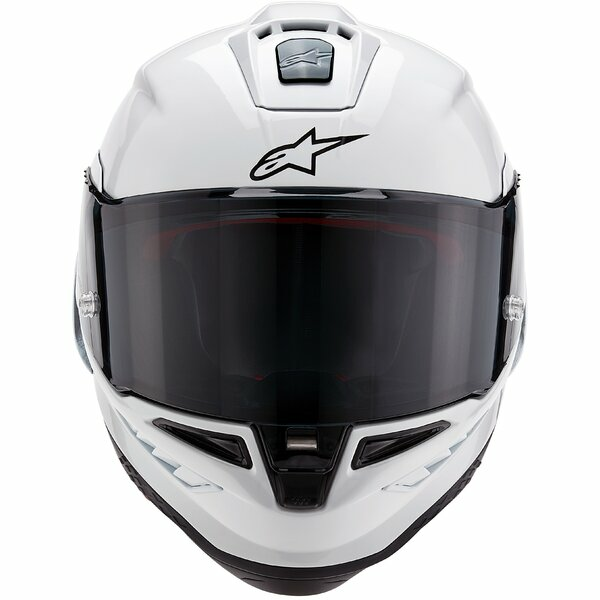 ALPINESTARS SUPERTECH R10 CARBON SOLID teljes arcú sport sisak, fényes fehér, S-es méret, 8, nordicamoto.ro