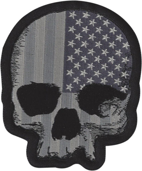 Usa Flag Skull Patch Black, 1, nordicamoto.ro