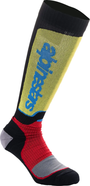 Sosete Alpinestars MX Plus fekete/sárga, M méret, 1, nordicamoto.ro