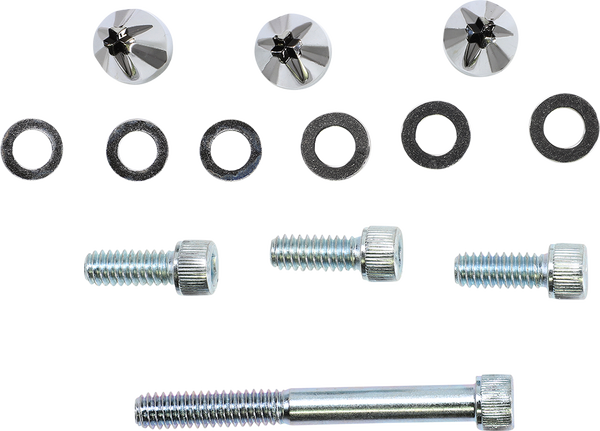 Windshield Screw Cap Kits Silver, 1, nordicamoto.ro