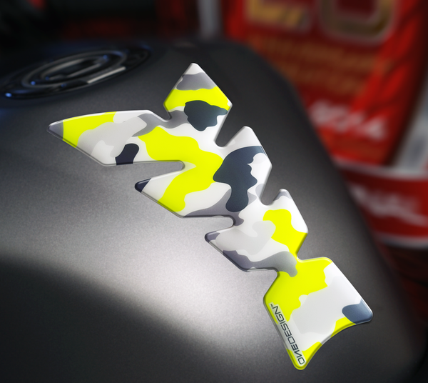 Resin/soft Touch Tank Pad White, Yellow, Multi, 1, nordicamoto.ro