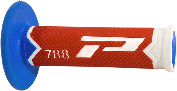 Triple Density Grips Blue, Red, White, 1, nordicamoto.ro