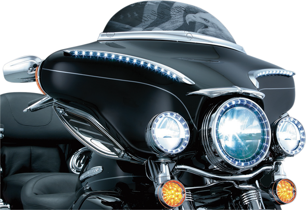 Phase 7 Led Black Headlamp/passing Lamps Clear, 1, nordicamoto.ro