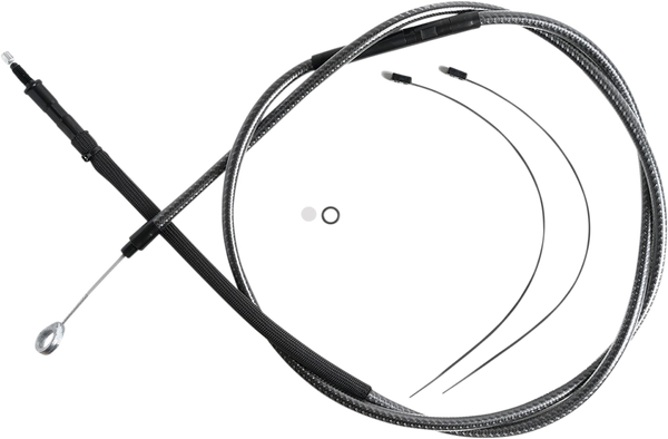 High-efficiency Polished Karbonfibr Clutch Cable Silver, 1, nordicamoto.ro