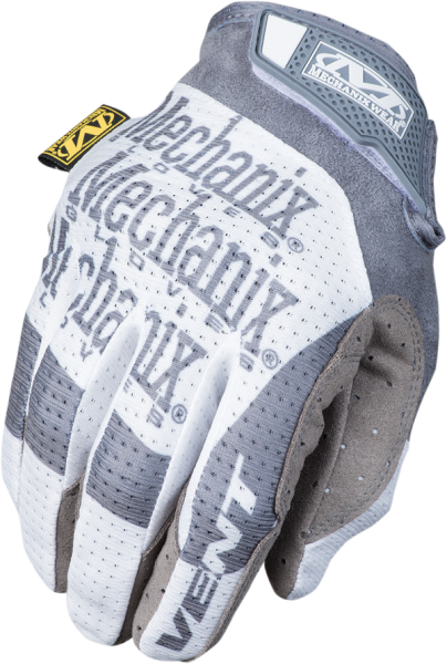 Specialty Vented Gloves Gray, White M, 1, nordicamoto.ro