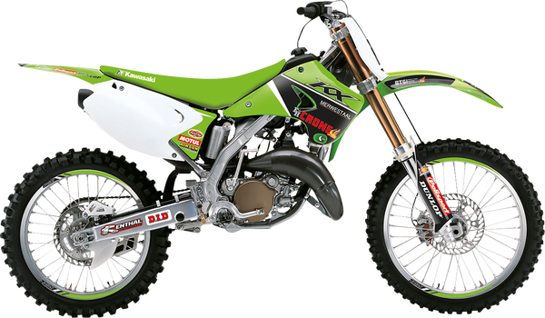 Graphic Kit With Seat Cover Replica Team Kawasaki H&f 2022 Green, Red, Black, 1, nordicamoto.ro