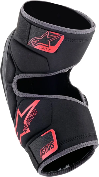 Alpinestars Vector MTB térdvédők, fekete/piros, L/XL méretben, 1, nordicamoto.ro