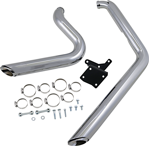 Shortshots Staggered Exhaust System Black, 1, nordicamoto.ro