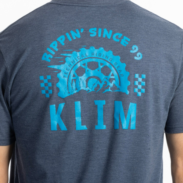 Tricou Klim Rippin' Tri-blend Navy Frost - White, 3, nordicamoto.ro