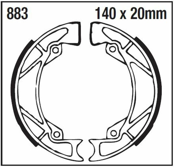 Standard Brake Shoes, 2, nordicamoto.ro