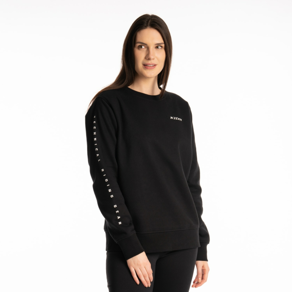 Bluza Dama Klim Morgan Ridge Crew Black - White, 10, nordicamoto.ro