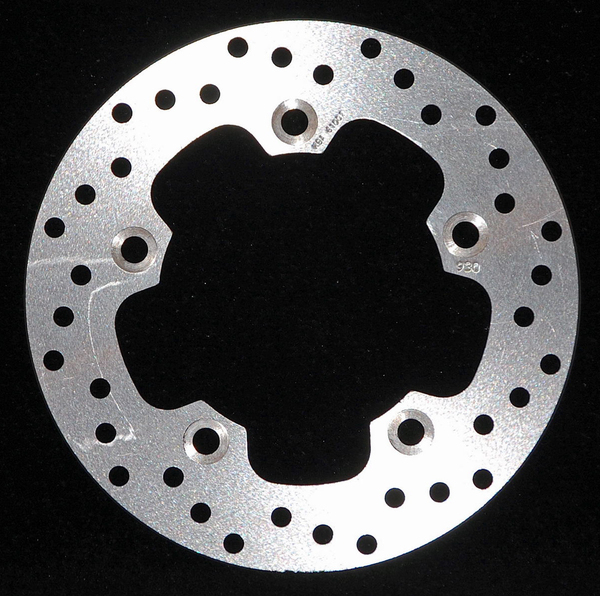 Round D-series Scooter Brake Rotor Silver, Stainless Steel, 1, nordicamoto.ro