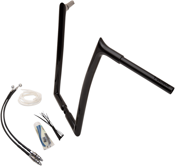 1-1/4(r) Ez Install Pointed Top Handlebar Kit Black, 1, nordicamoto.ro