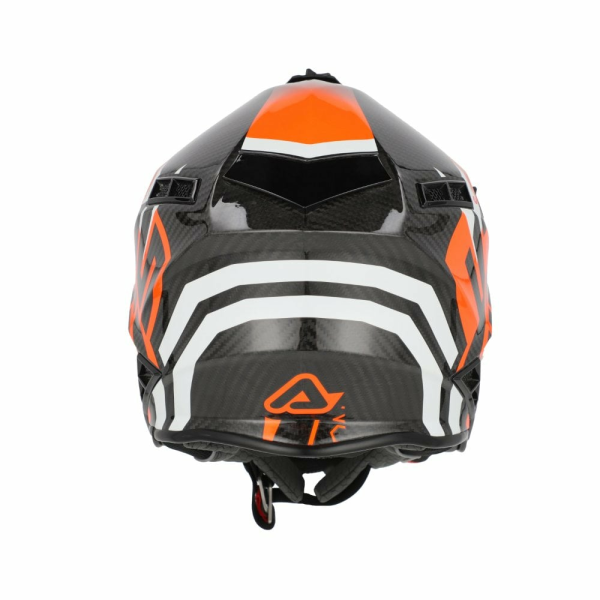 Acerbis Steel Carbon 22.06 sisak, fekete/narancssárga, 8, nordicamoto.ro