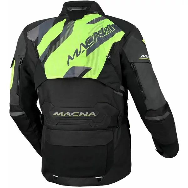 MACNA FLEXODUS Night Eye™ XXL vízálló textil túra-/kalanddzseki – Black Night Eye/fluoreszkáló sárga, 4, nordicamoto.ro