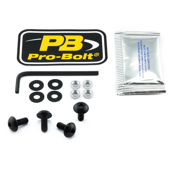 Screen Bolt Aluminium Black, 1, nordicamoto.ro
