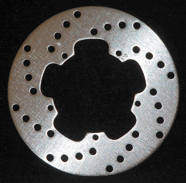 Round D-series Scooter Brake Rotor Silver, Stainless Steel, 1, nordicamoto.ro