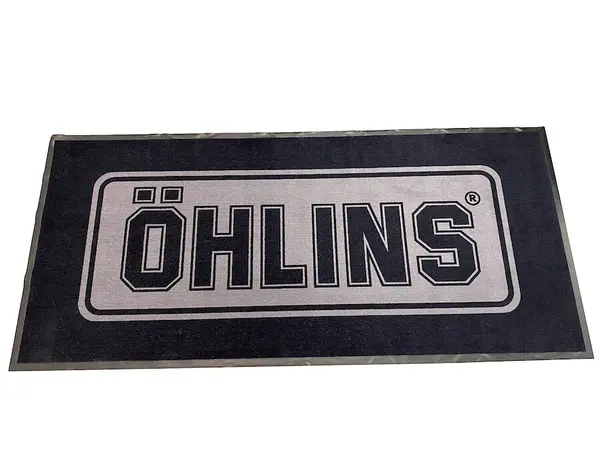 Öhlins Carpet With Logo Black, White, 1, nordicamoto.ro