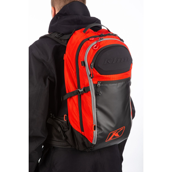 Klim Krew 22 Fiery Red – Black motoros hátizsák, 6, nordicamoto.ro