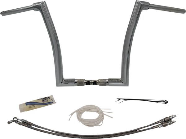 1-1/2(r) Ez Install Flat Top Handlebar Kit Silver, 1, nordicamoto.ro