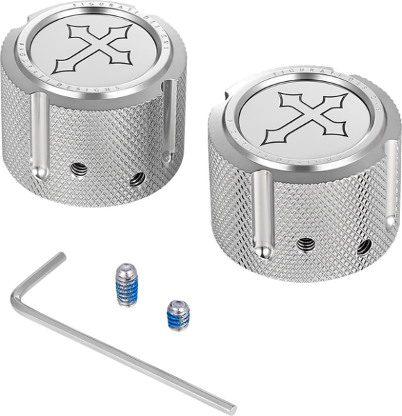 Front Axle Nut Cover Silver, 4, nordicamoto.ro