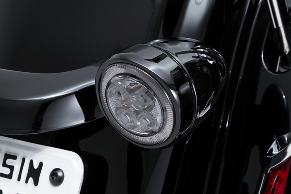 Led Lighted Fang® Rear Signal Light Inserts Black, 3, nordicamoto.ro