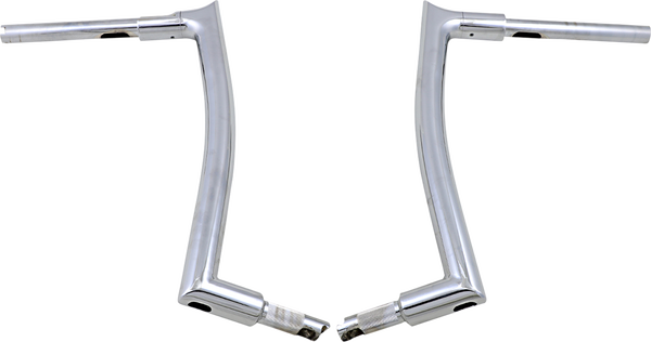 1-1/2(r) Ez Install Pointed Top Handlebar Silver, 2, nordicamoto.ro