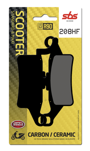 Hf Street Ceramic Organic Brake Pads, 2, nordicamoto.ro