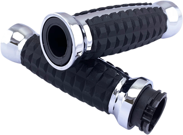 Grenade Grips Silver, 1, nordicamoto.ro