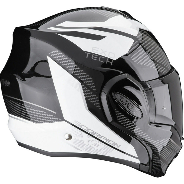 Casca modulara flip-back EXO-TECH EVO ANIMO Negru / Alb XL, 3, nordicamoto.ro