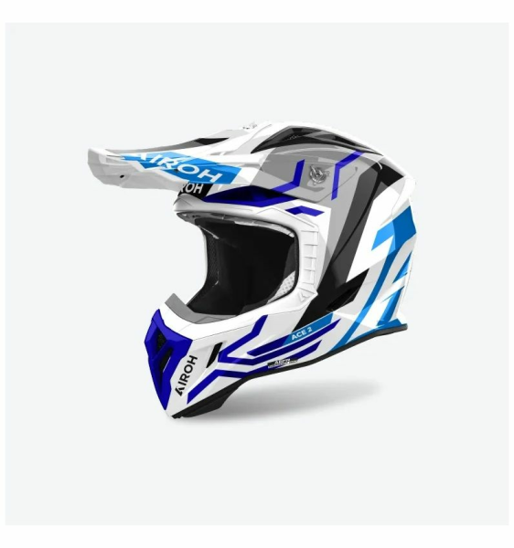 AIROH Aviator Ace 2 Ground Blue Gloss bukósisak, 1, nordicamoto.ro