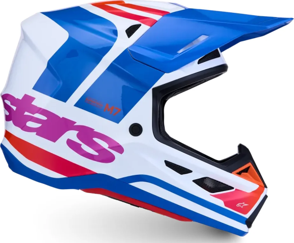 Alpinestars S-M7 Core sisak, fehér/kék/rózsaszín, XXL, 6, nordicamoto.ro