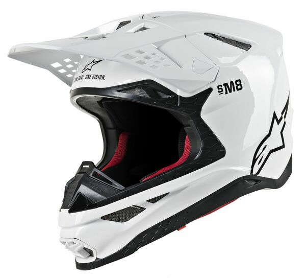 Supertech M8 Solid Mx Helmet White XL, 3, nordicamoto.ro