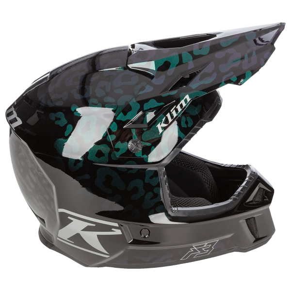 Klim F3 Carbon ECE Unruly fekete–fehér motoros sisak, 32, nordicamoto.ro