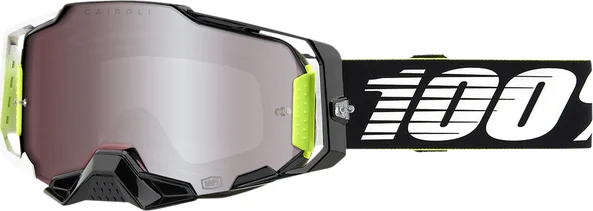 Ochelari 100% Armega Racr HiPER Silver Lentila colorata, 1, nordicamoto.ro